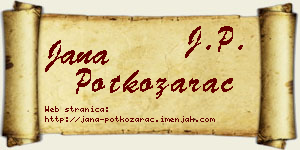 Jana Potkozarac vizit kartica